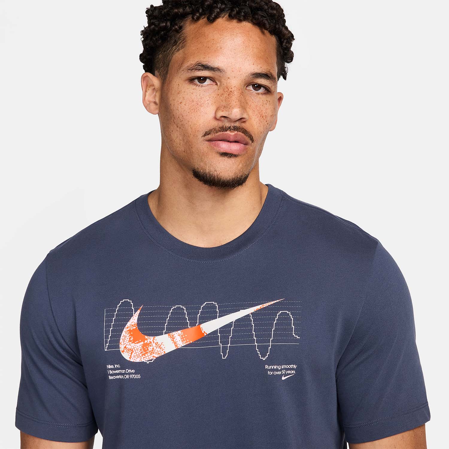 Nike Dri-FIT Graphic Camiseta - Thunder Blue