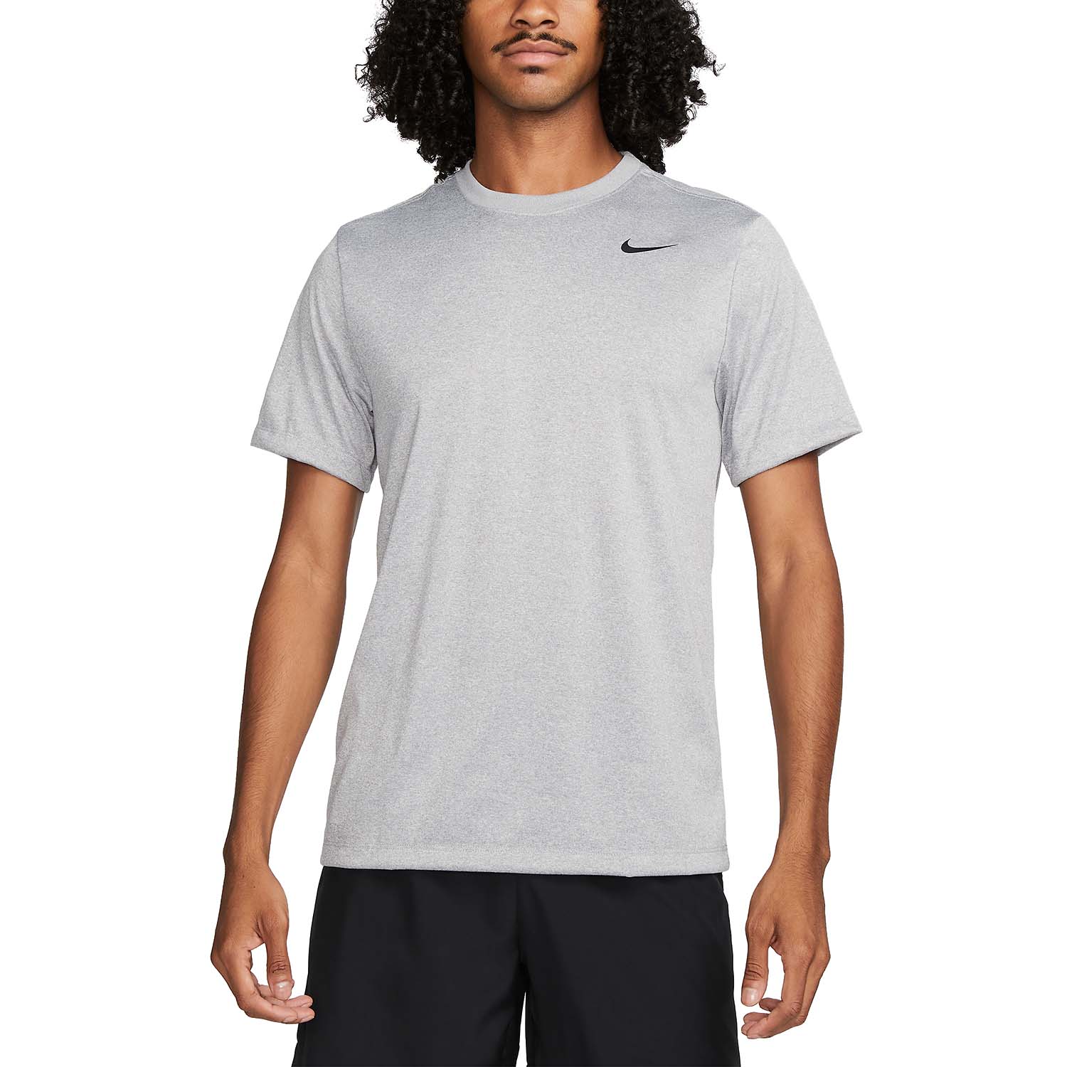 Nike Dri-FIT Legend T-Shirt - Tumbled Grey/FLT Silver/Heather/Black