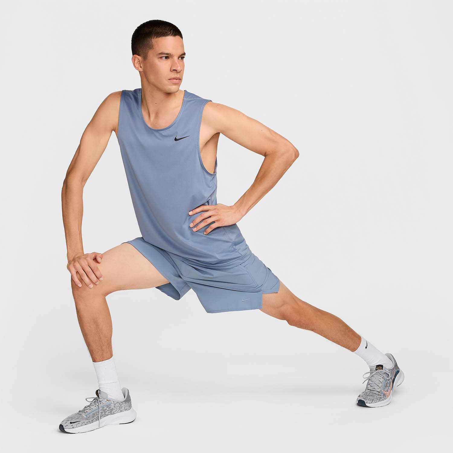 Nike Dri-FIT Ready Tank - Ashen Slate/Black