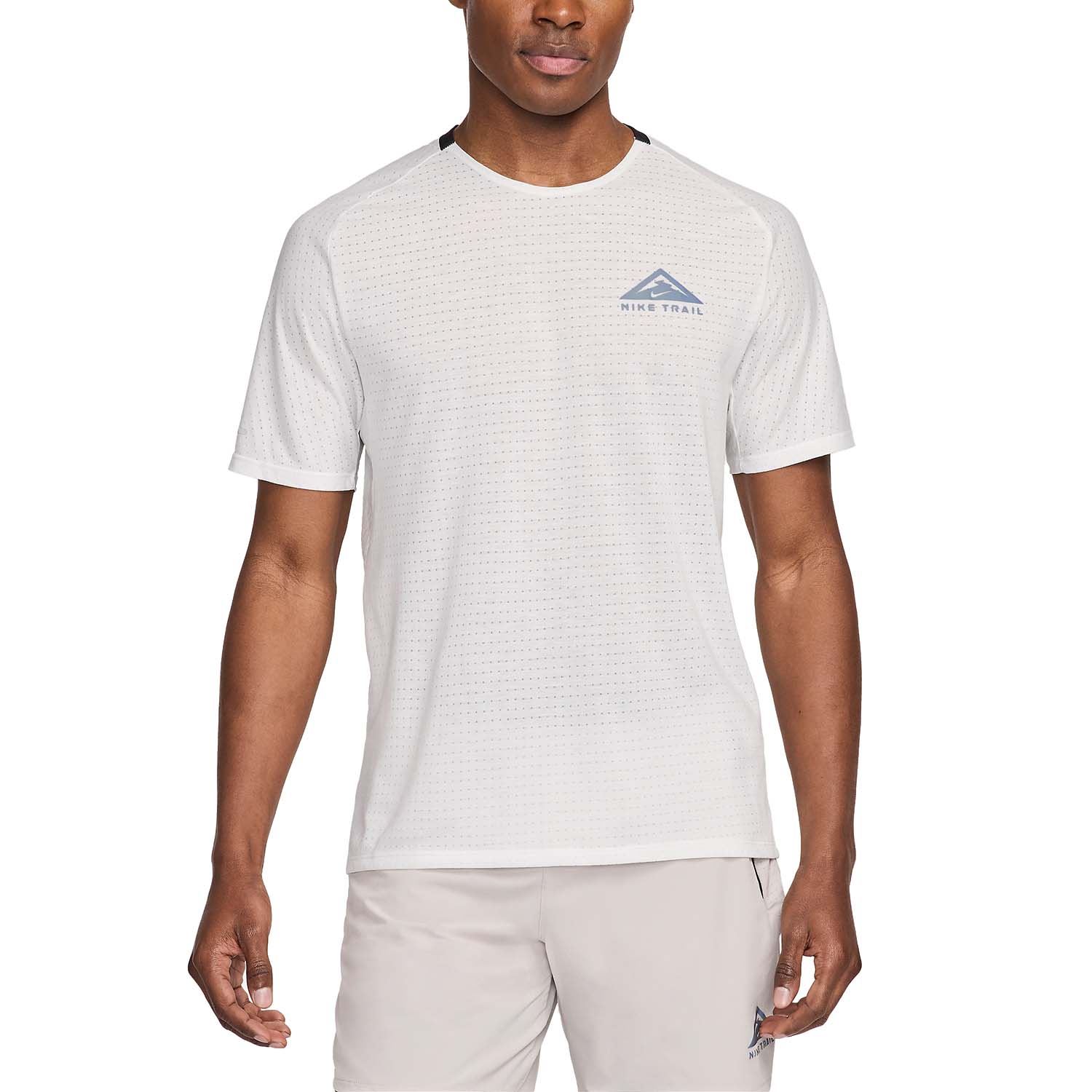 Nike Dri-FIT Solar Chase T-Shirt - Summit White/Black