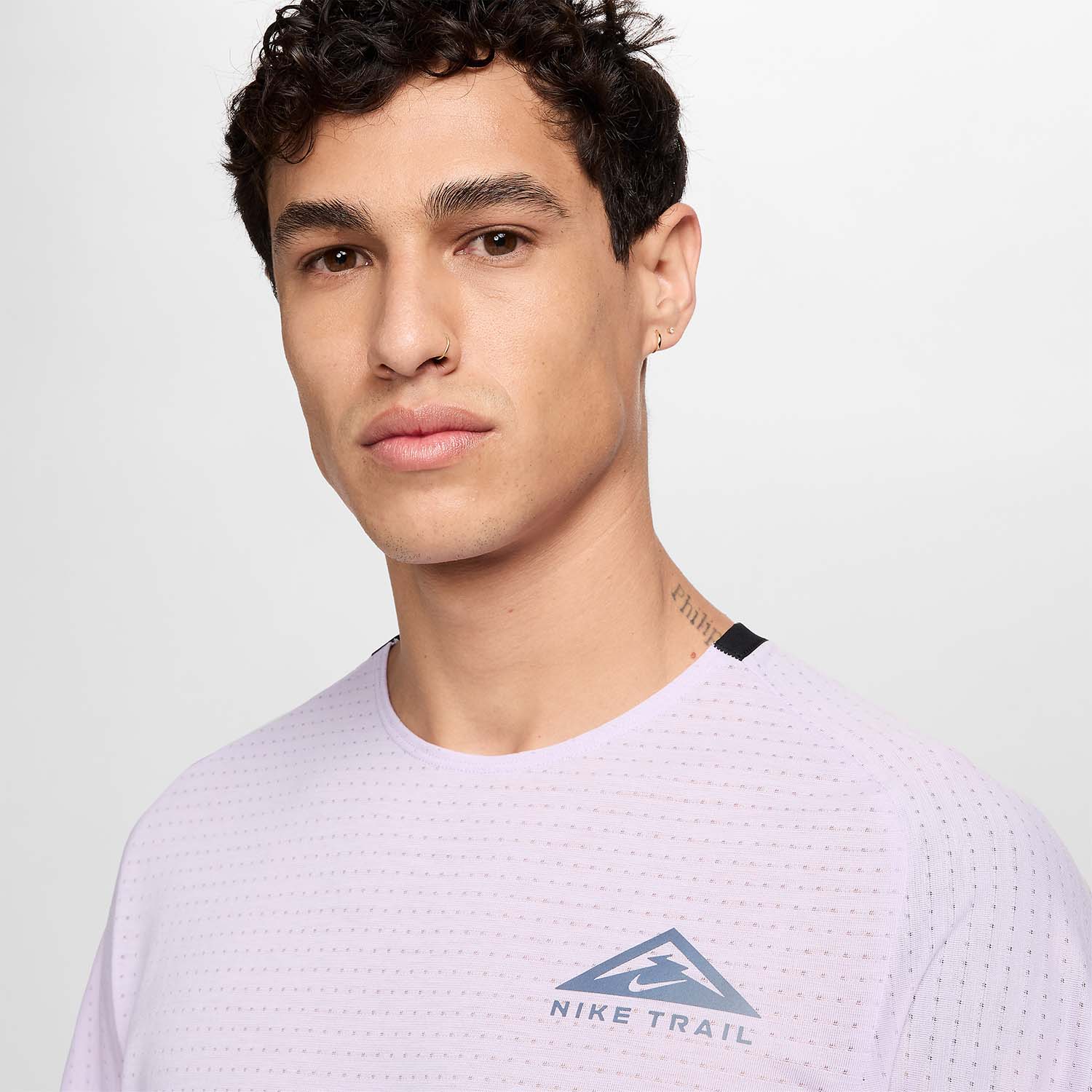 Nike Dri-FIT Solar Chase Camiseta - Violet Mist/Black