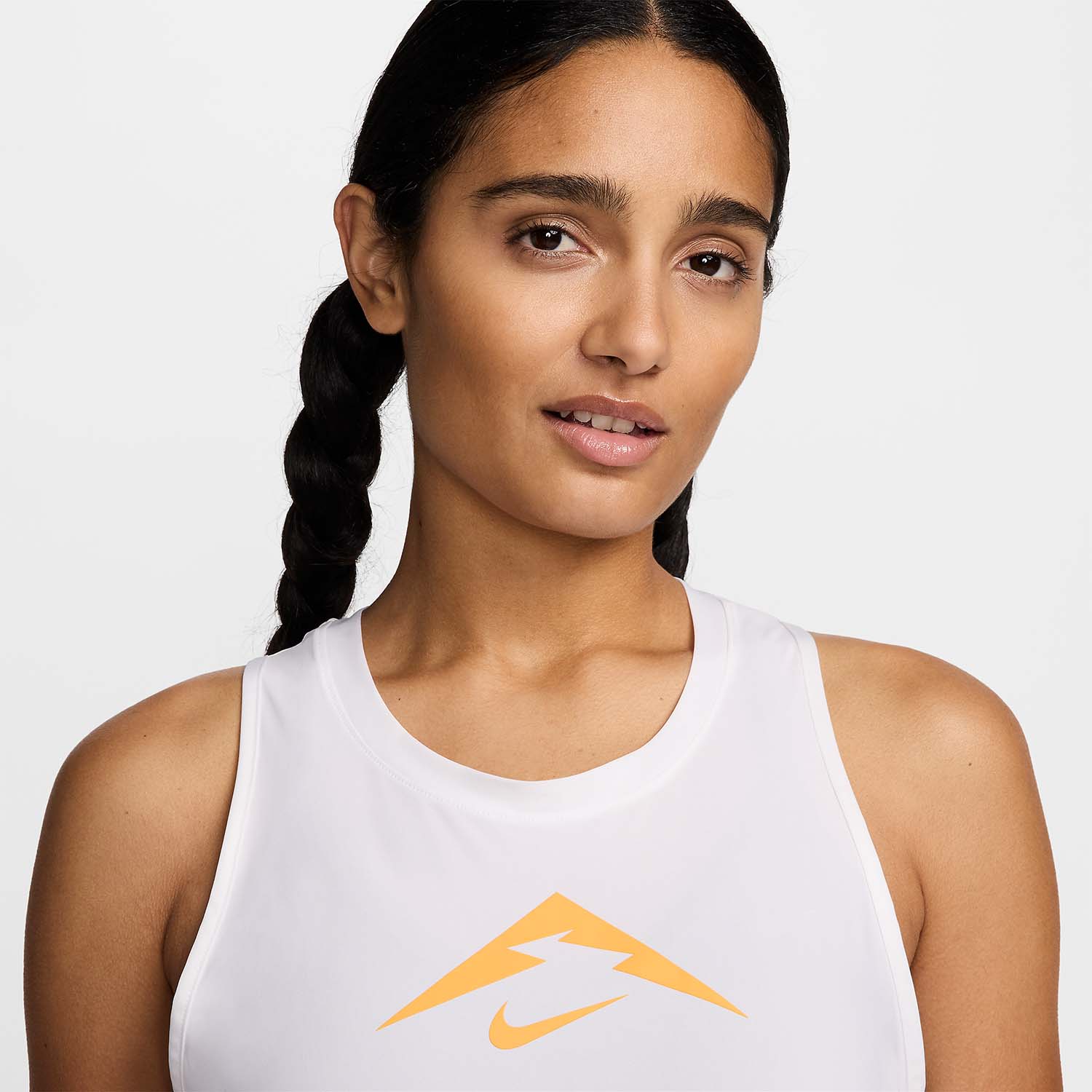 Nike Dri-FIT Trail Top - White/Sundial
