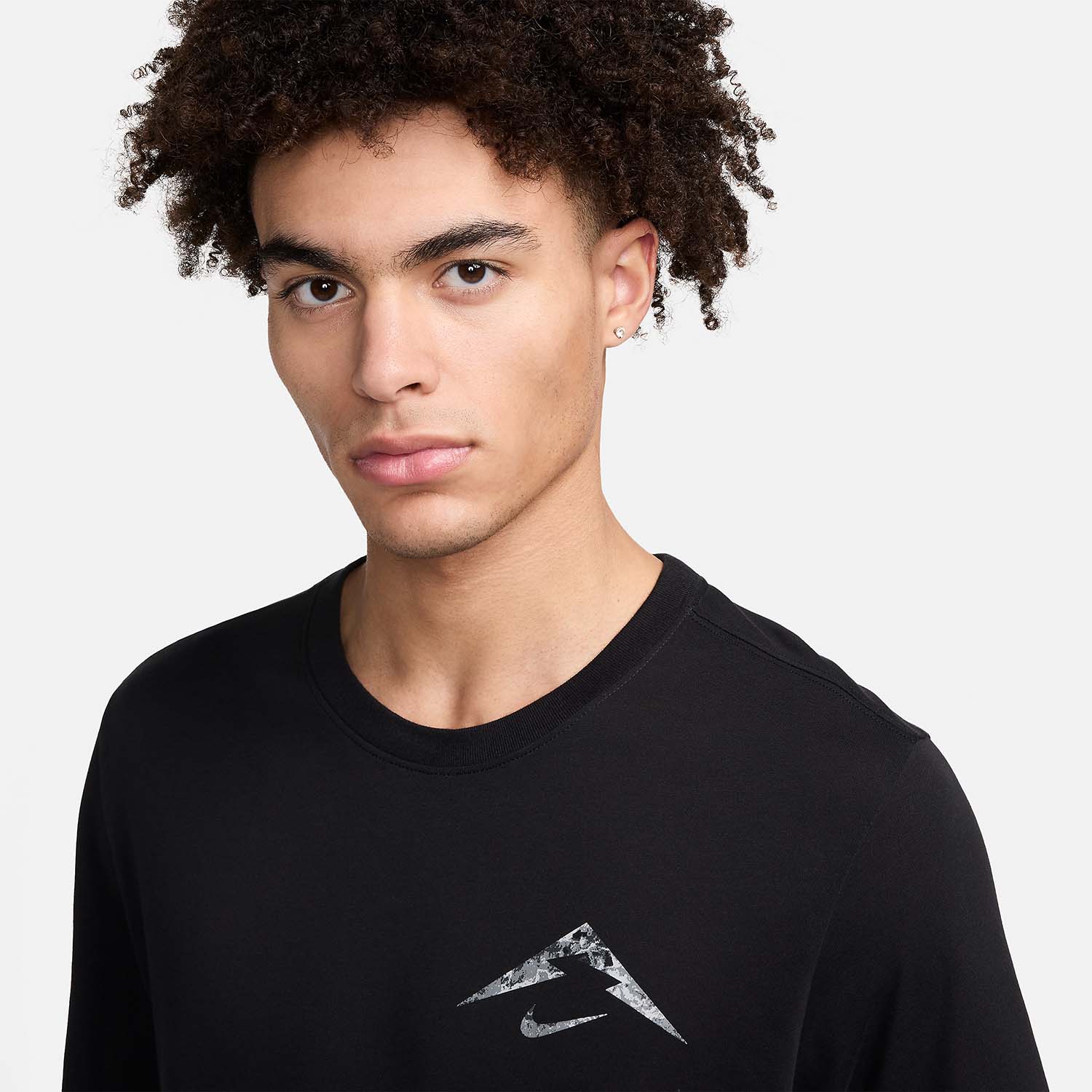 Nike Dri-FIT Trail Logo Maglietta - Black