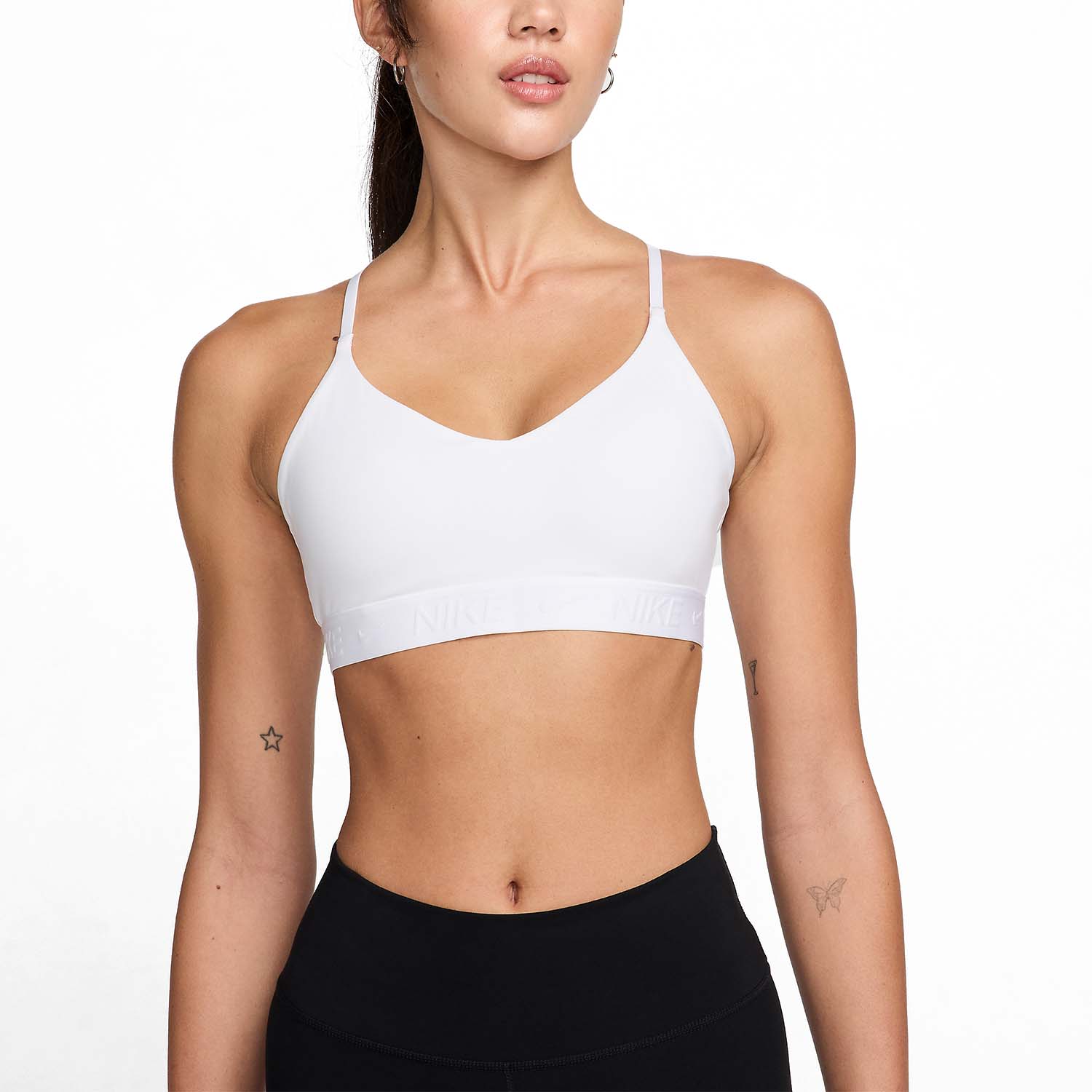 Nike Indy Reggiseno Sportivo - White/Stone Mauve