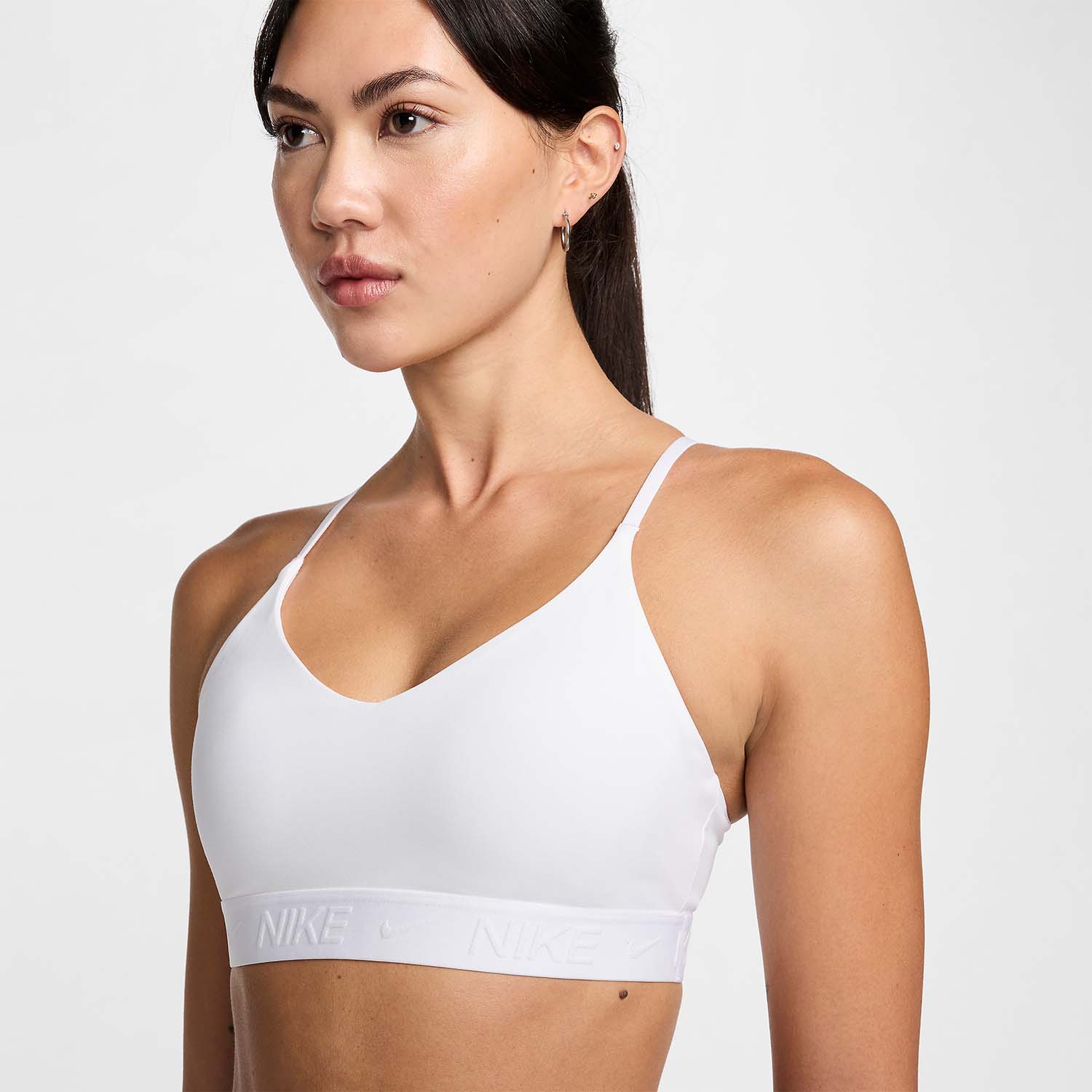 Nike Indy Reggiseno Sportivo - White/Stone Mauve