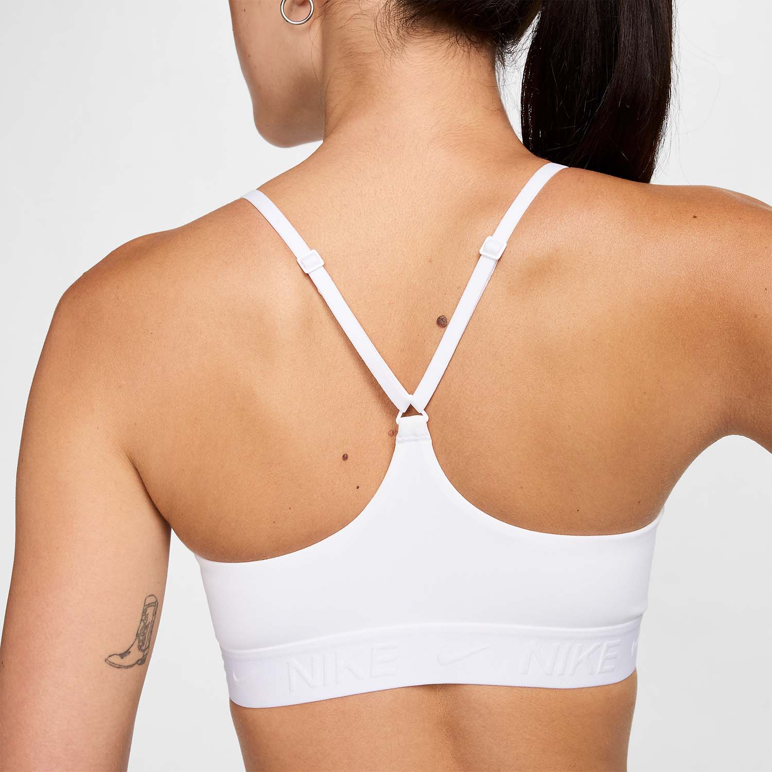 Nike Indy Sports Bra - White/Stone Mauve