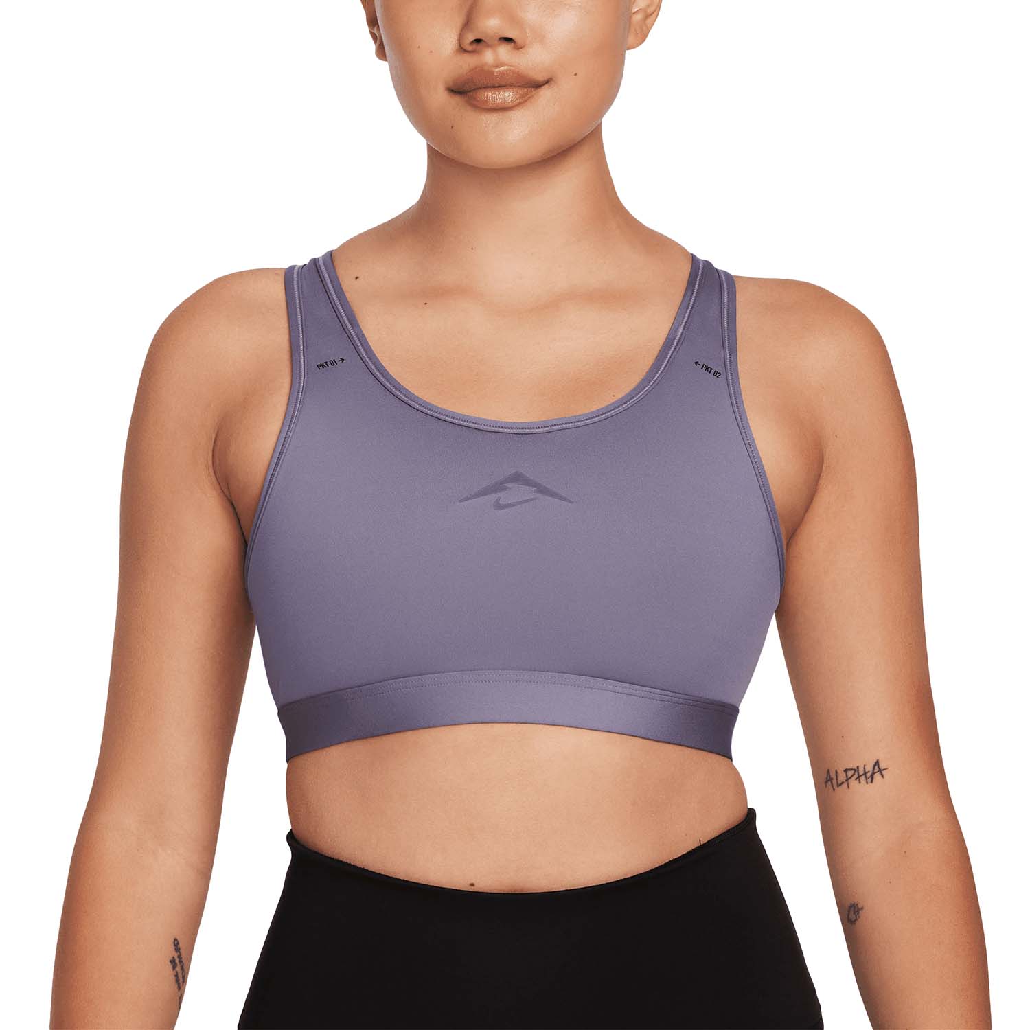 Nike Swoosh Trail Sports Bra - Daybreak/Violet Mist/Court Purple