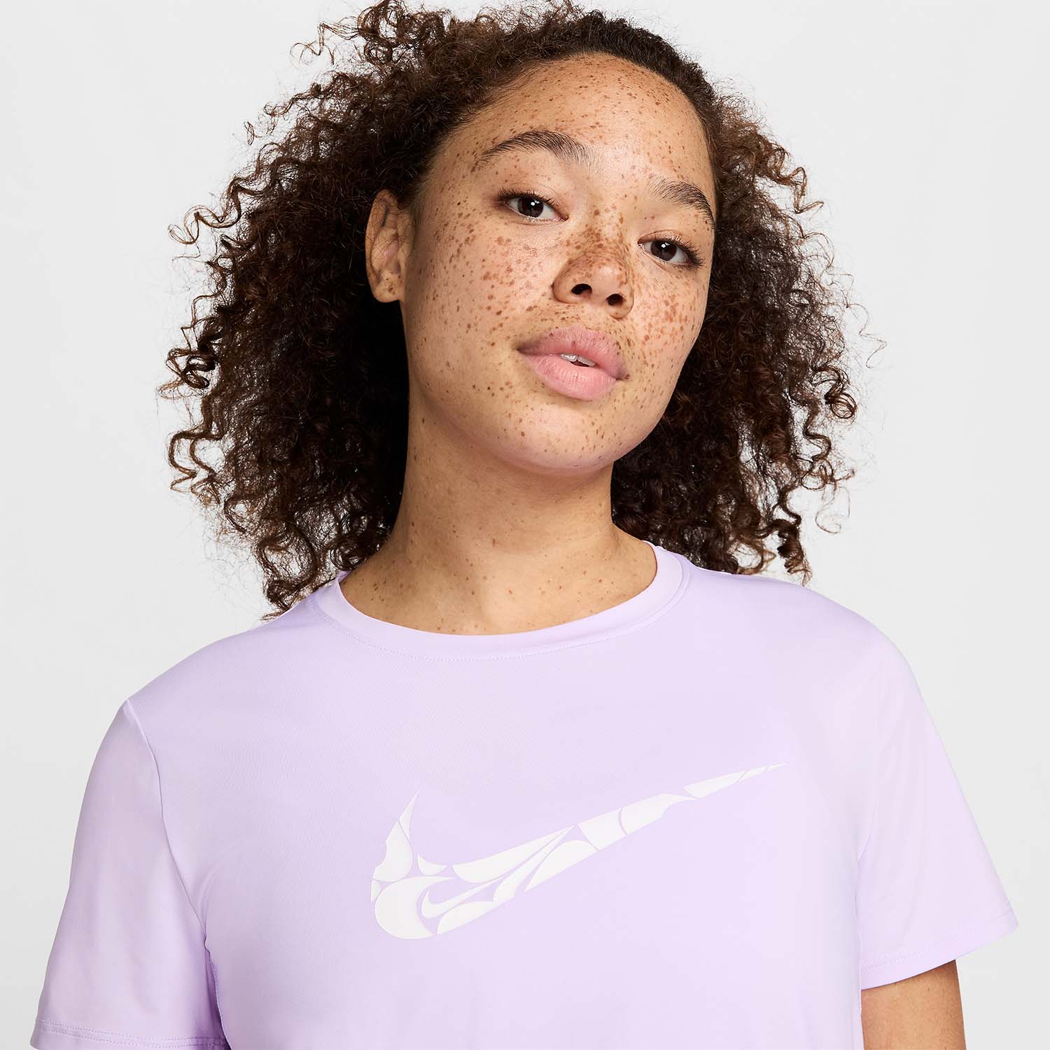 Nike One Swoosh T-Shirt - Lilac Bloom/White