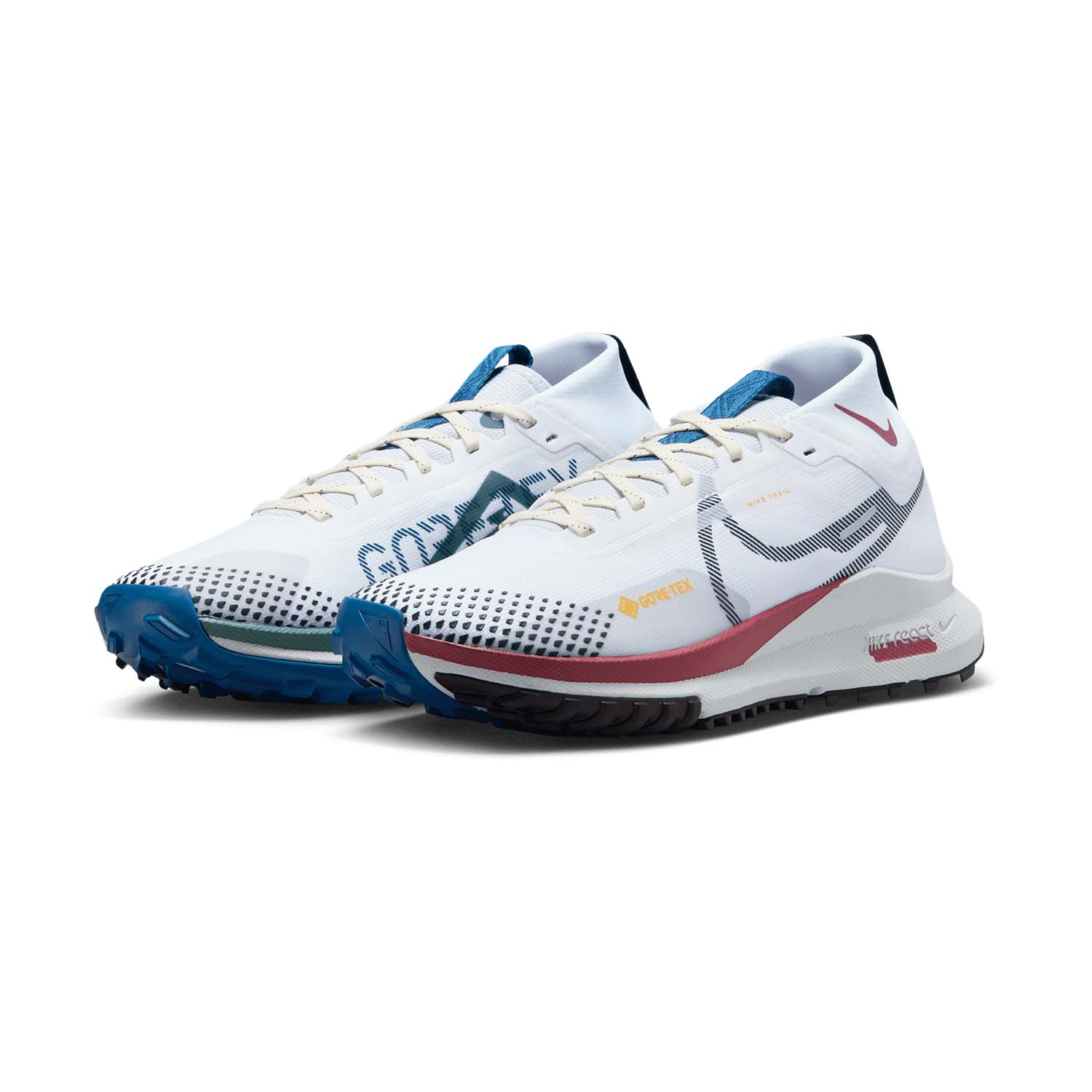 Nike React Pegasus Trail 4 GTX - White/Black/Cedar/Court Blue