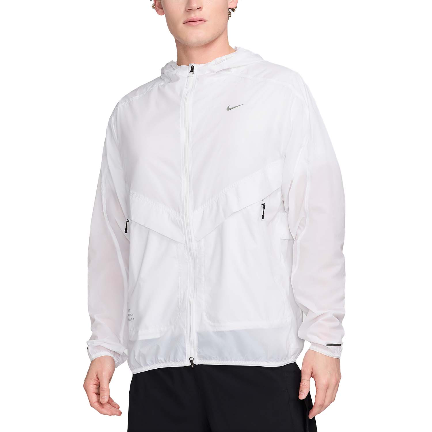 Nike Repel Run Division Chaqueta - Summit White/Black/Blkref