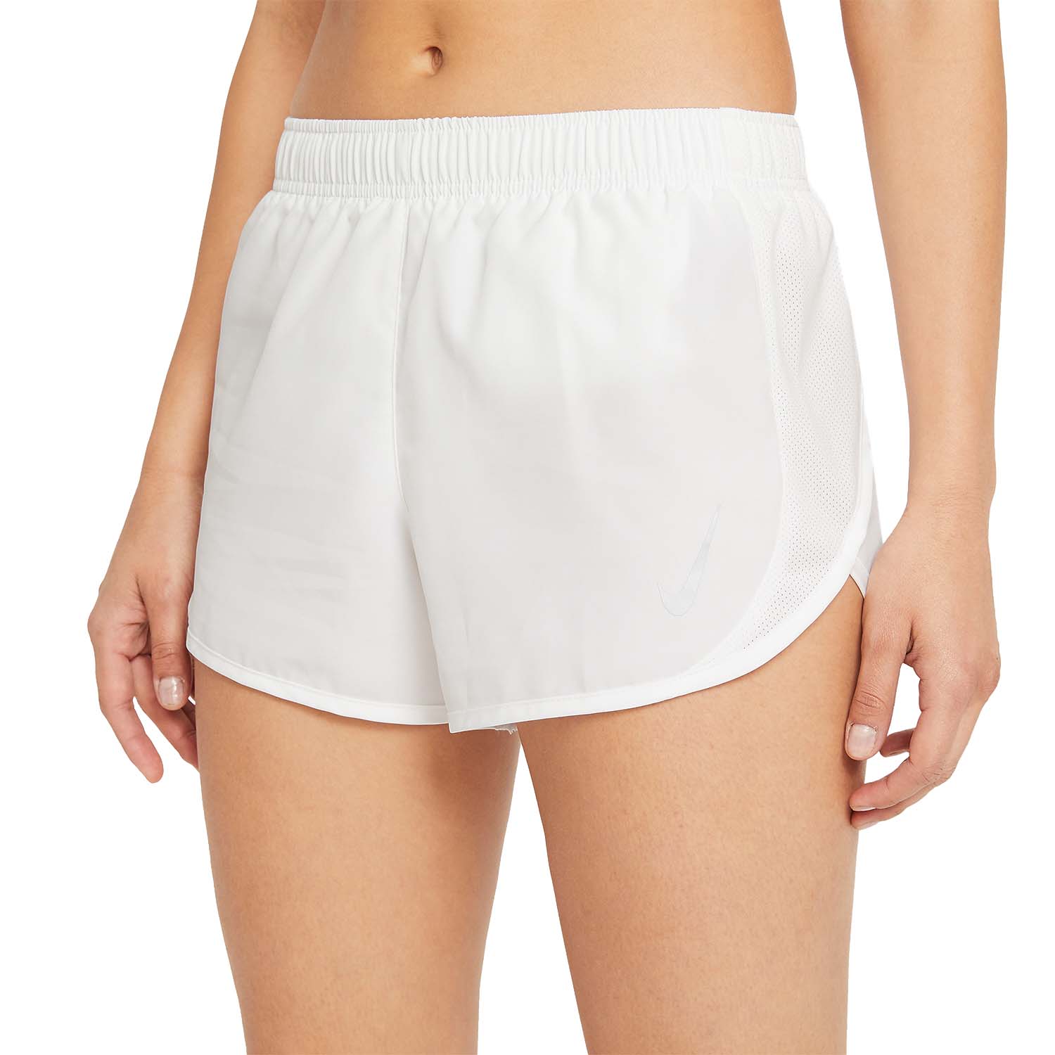 Nike Tempo Race 3in Shorts - White/Reflective Silver