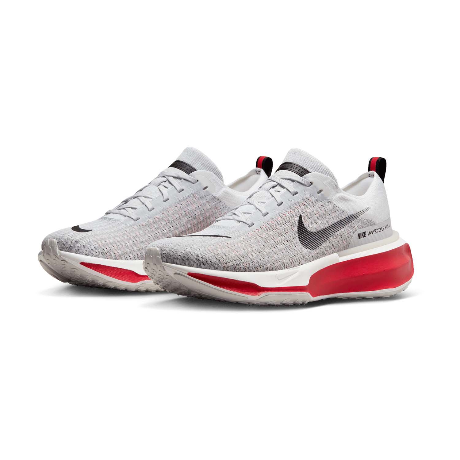 Nike ZoomX Invincible Run Flyknit 3 - White/Black/Fire Red/Cement Grey