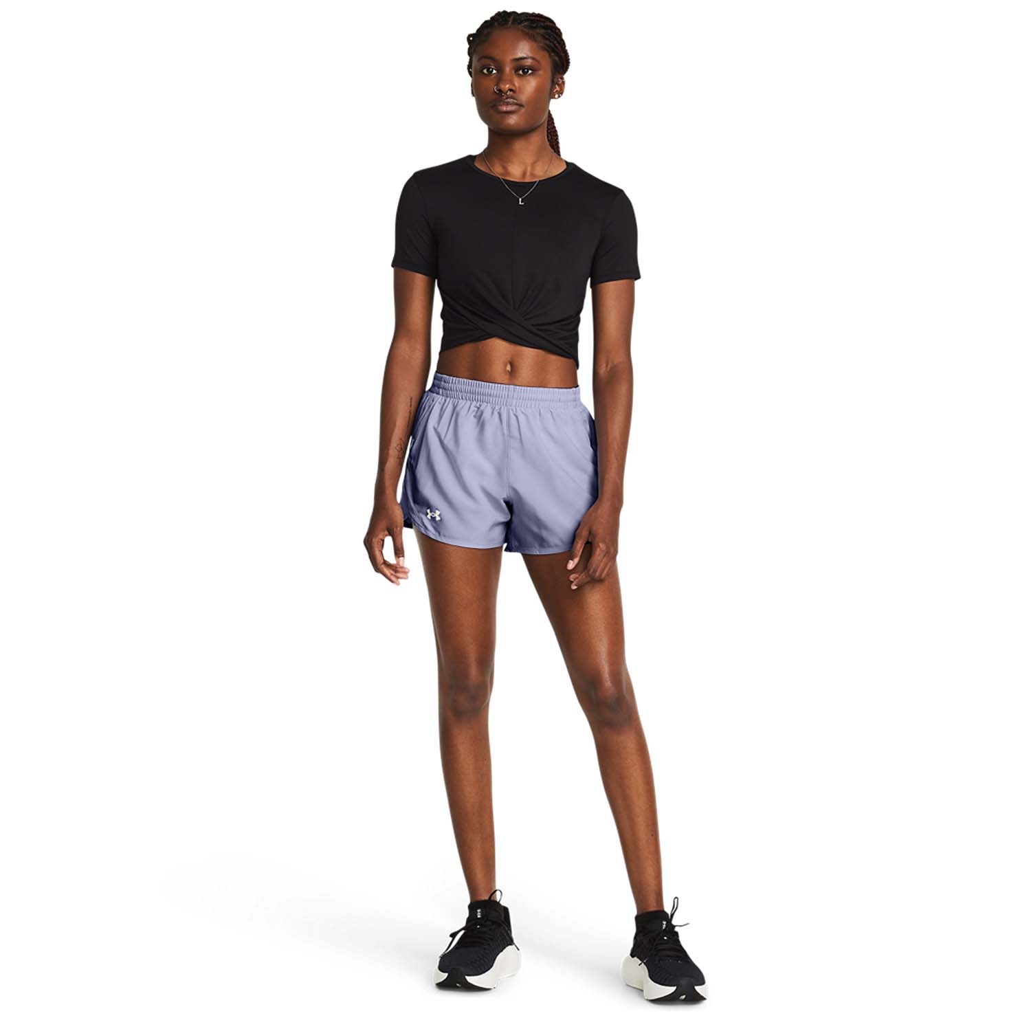 Under Armour Fly By 4in Shorts - Celeste/Reflective