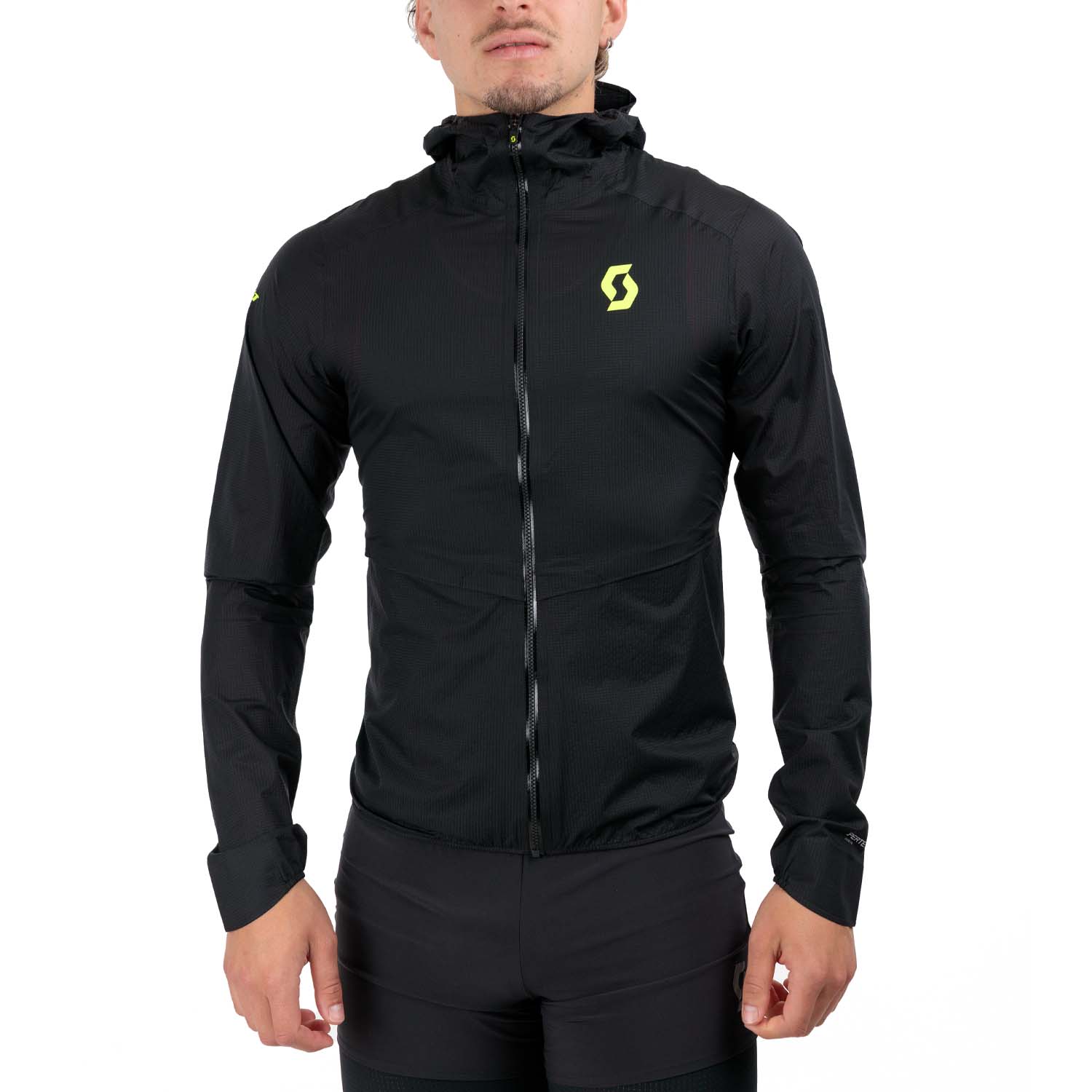 Scott RC Run Logo Chaqueta - Black/Yellow