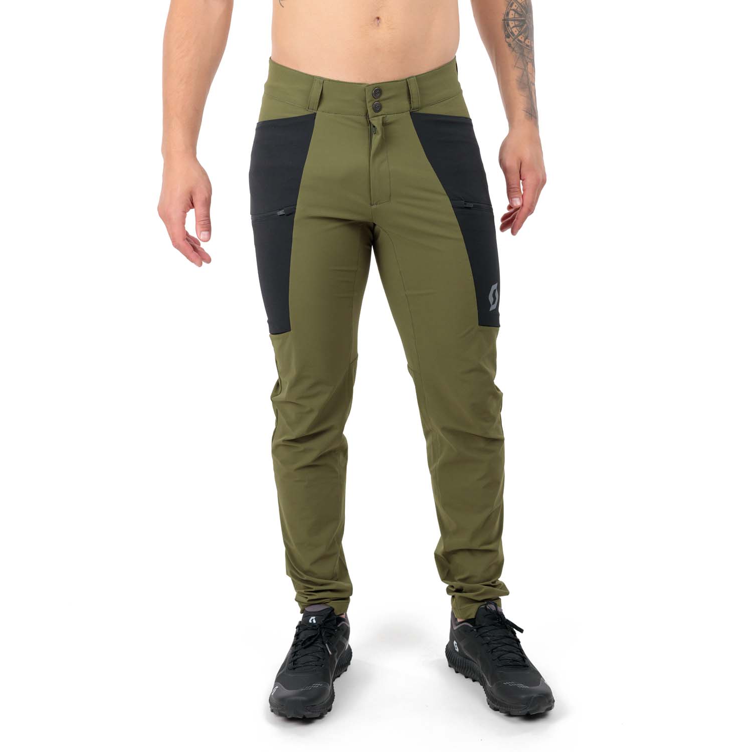 Scott Explorair Tech Pantaloni - Fir Green/Black