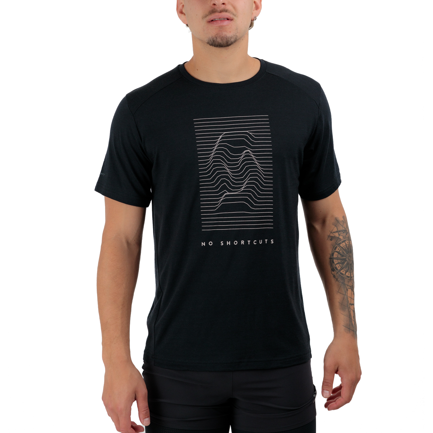 Scott Defined Merino Graphic T-Shirt - Black