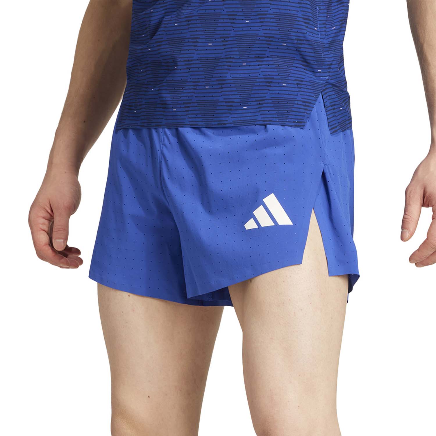 adidas Split Team France 3in Shorts - Semi Lucid Blue