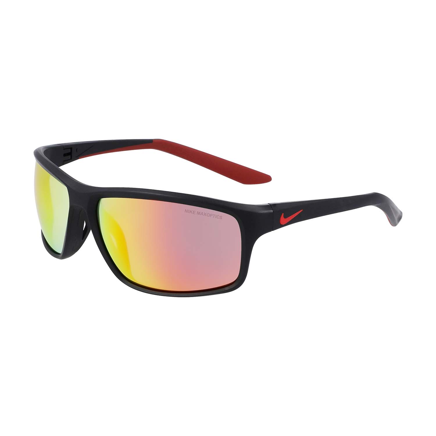 Nike Adrenaline 22 Gafas de Sol - Matte Black/Red Mirror