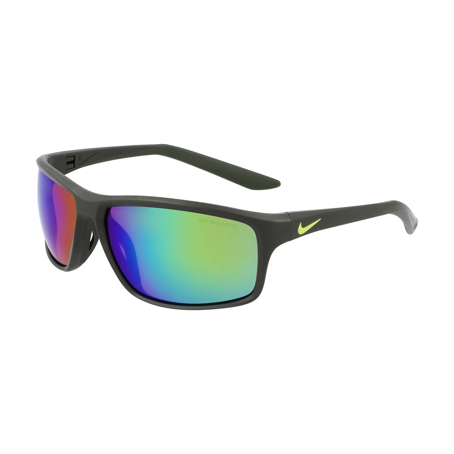 Nike Adrenaline 22 Gafas de Sol - Matte Sequoia/Green Mirror