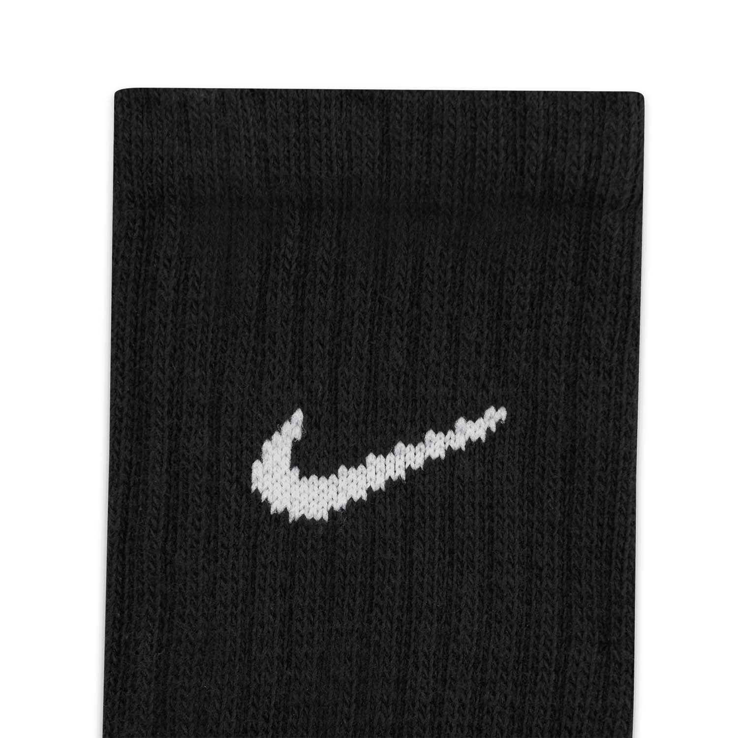Nike Cushioned Crew x 3 Socks - Black/White