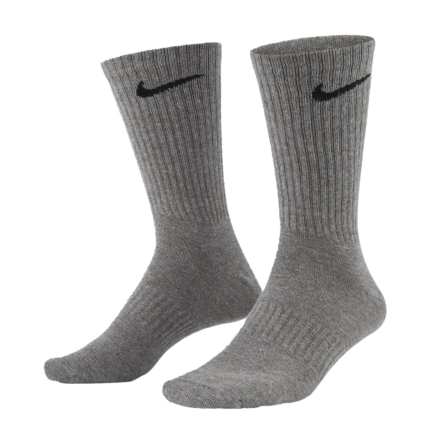 Nike Everyday Cushioned Crew x 3 Calcetines - Carbon Heather/Black