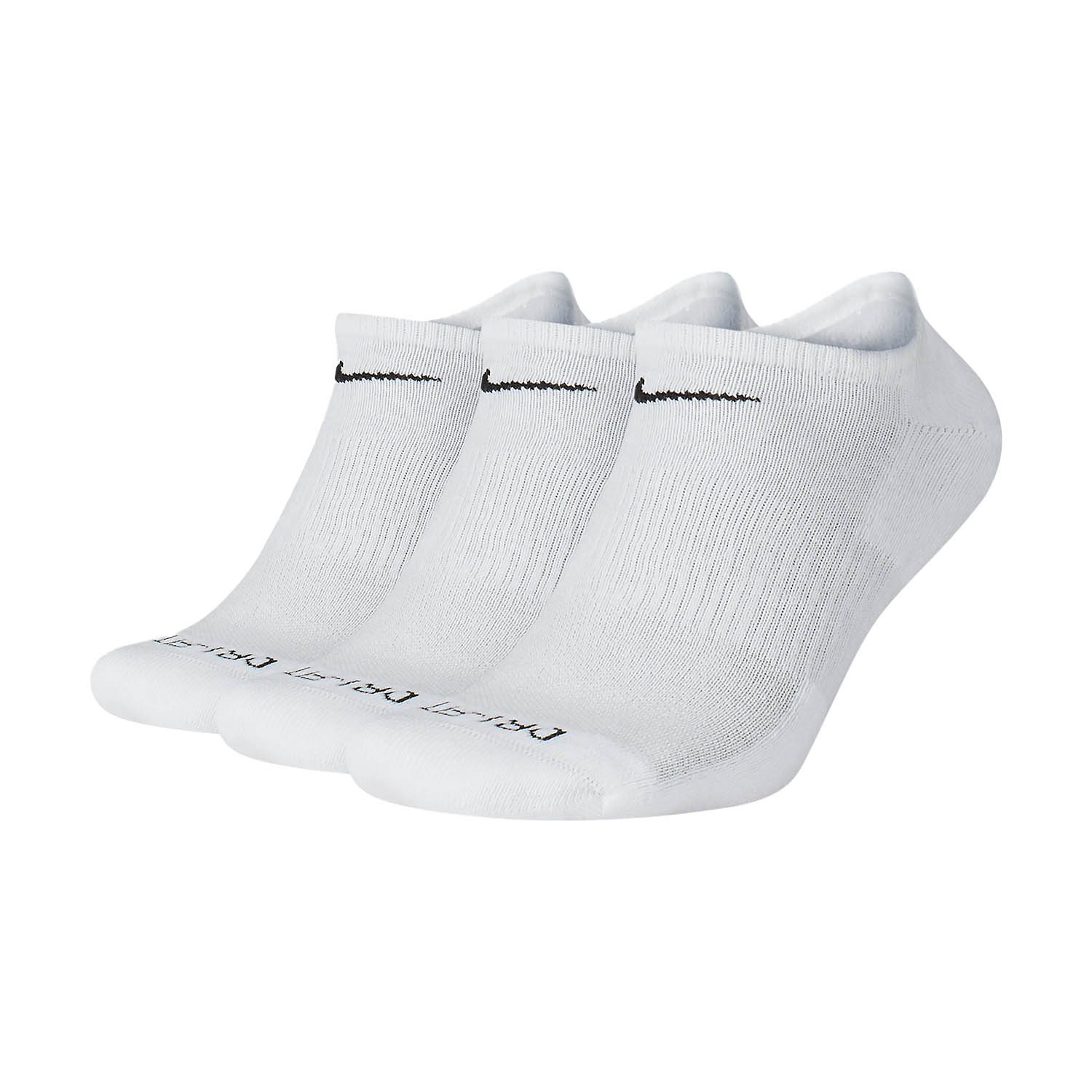 Nike Everyday Plus Cushion x 3 Socks - White/Black