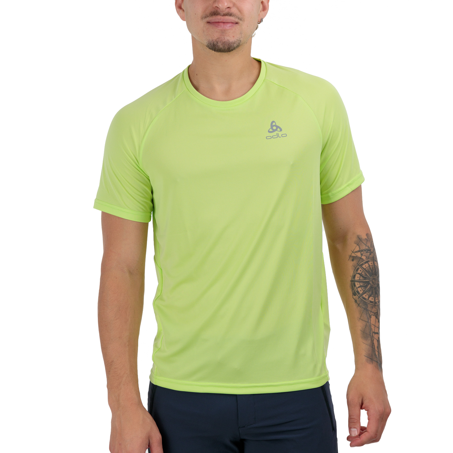 Odlo Crew Essential Chill-Tec T-Shirt - Sharp Green