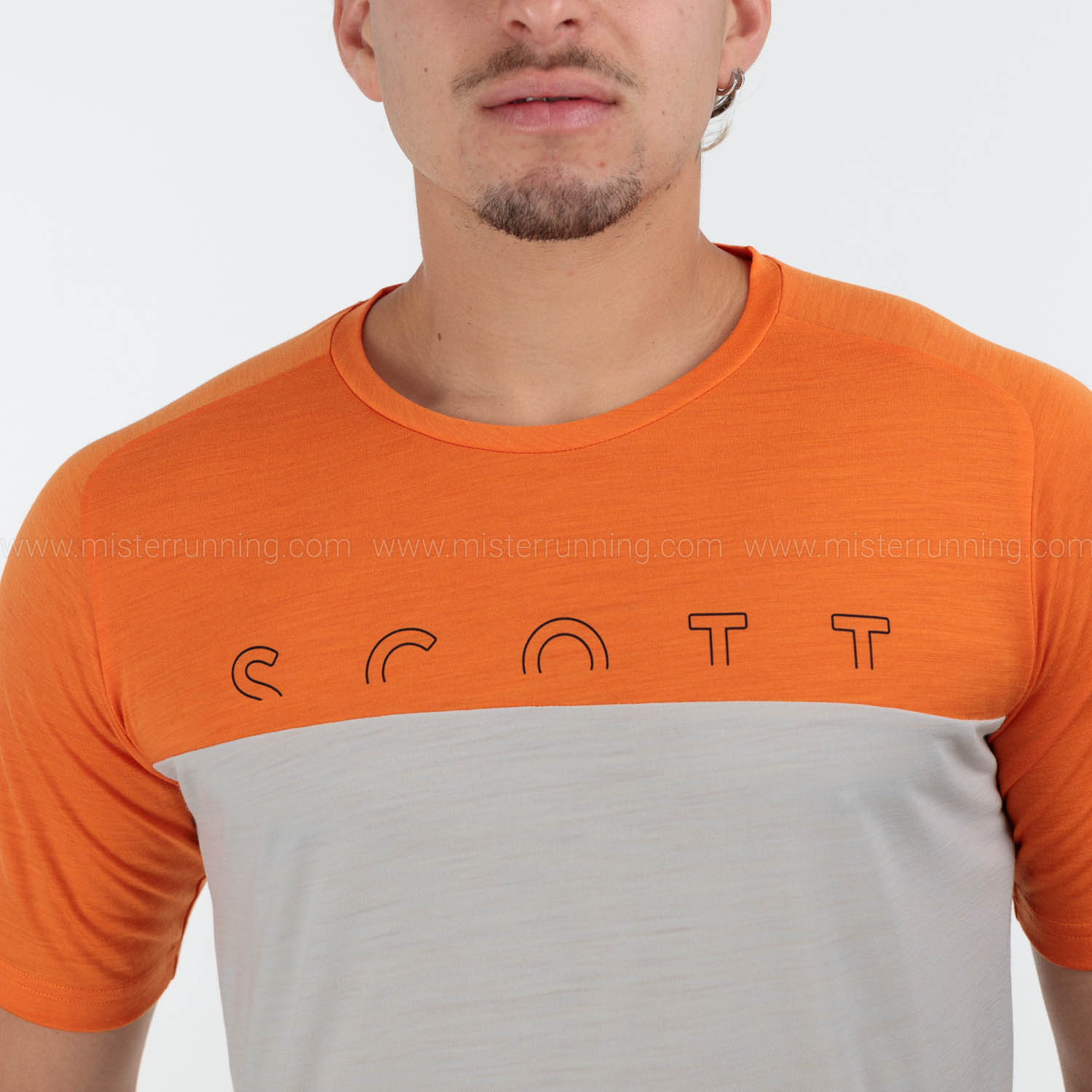 Scott Defined T-Shirt - Flash Orange/Dust White