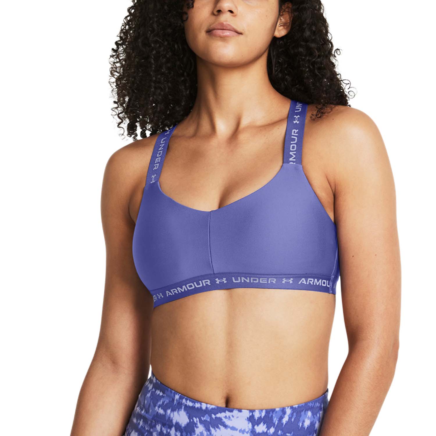 Under Armour Crossback Low Sports Bra - Starlight/Celeste