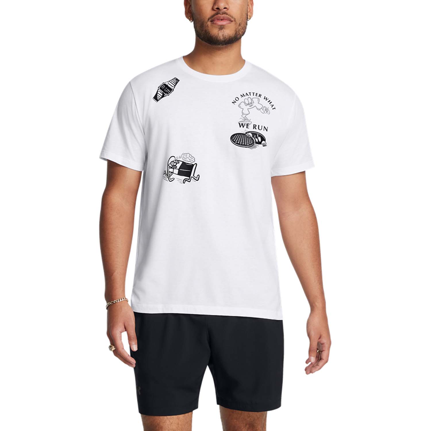 Under Armour We Run Camiseta - White/Steel