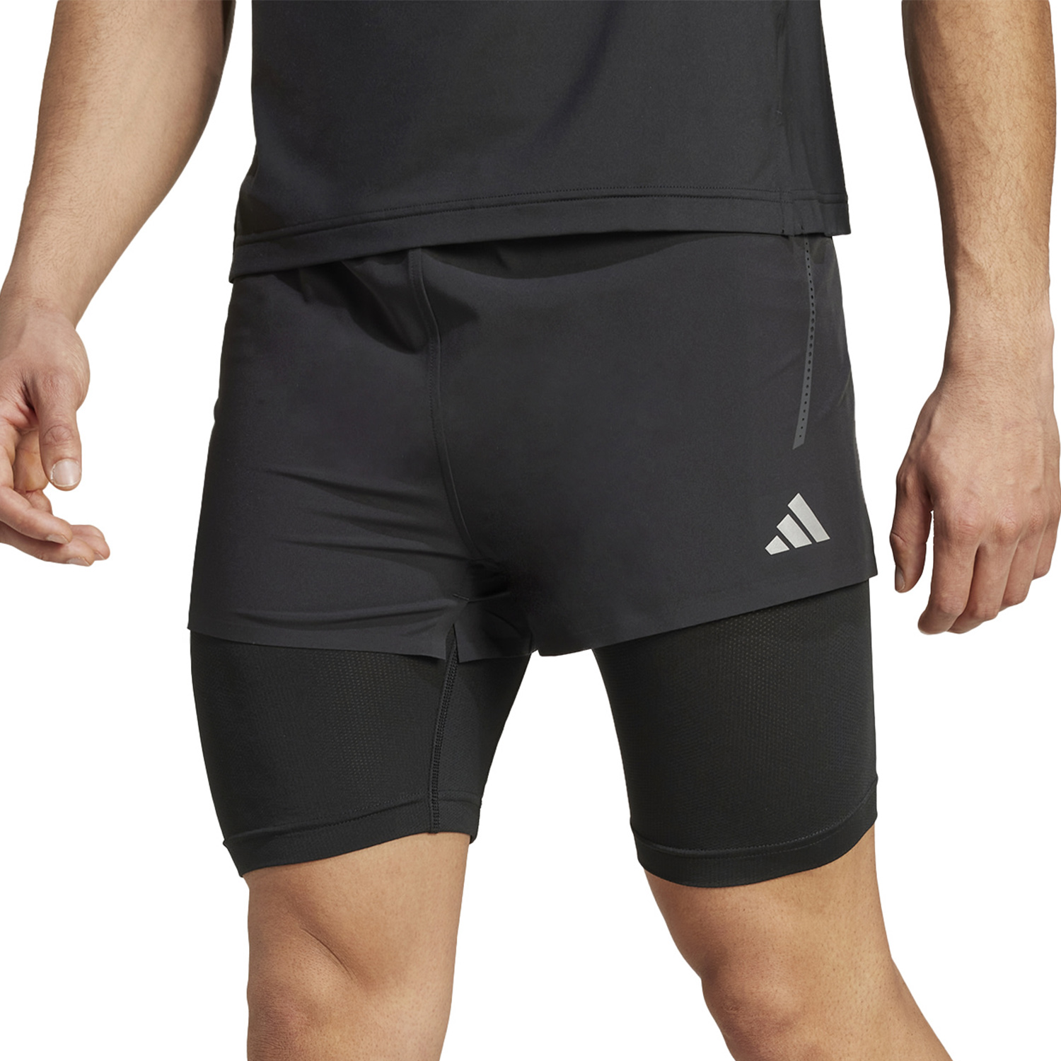adidas HEAT.RDY HIIT 2 In 1 3in Shorts Black