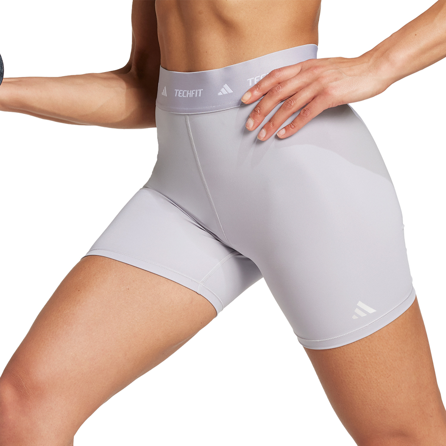 adidas TechFIT 5in Women's Training Shorts Glory Grey