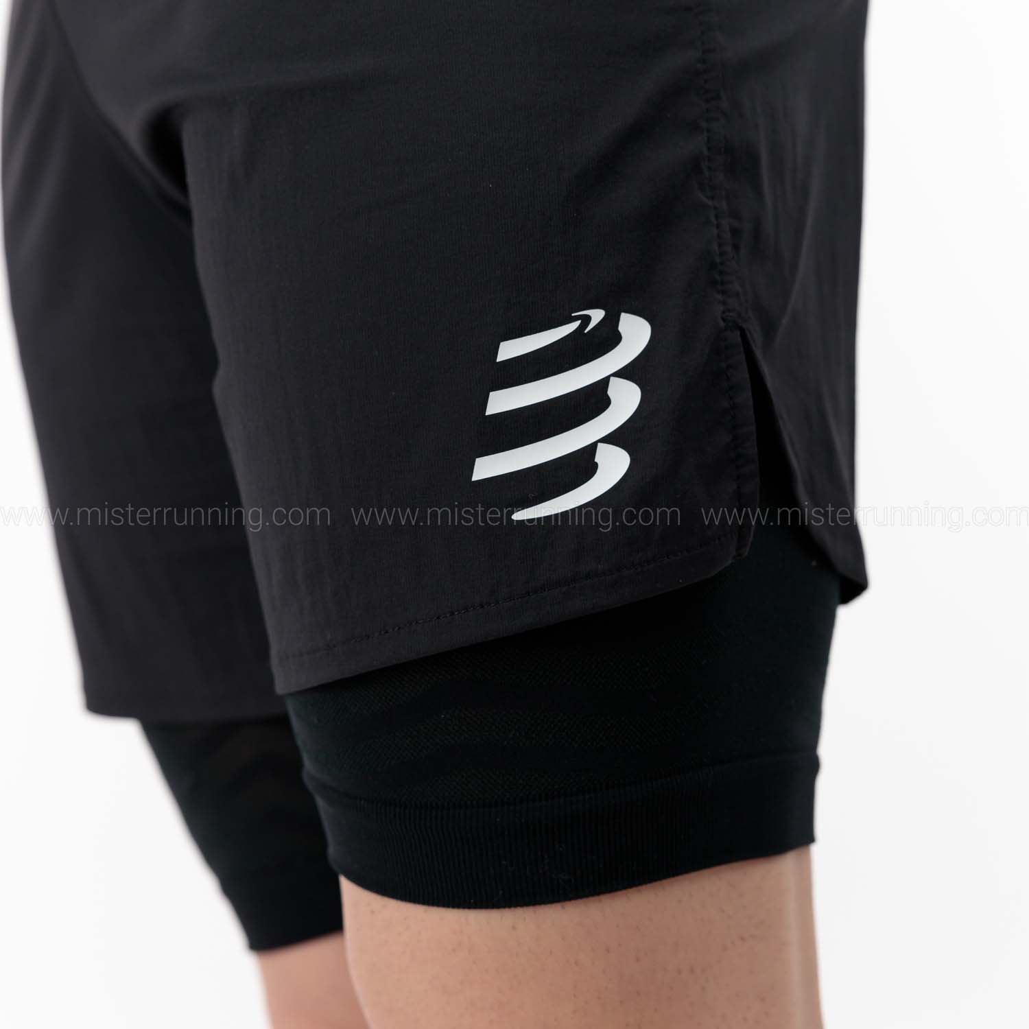 Compressport Trail Racing 2 in 1 6in Shorts - Black