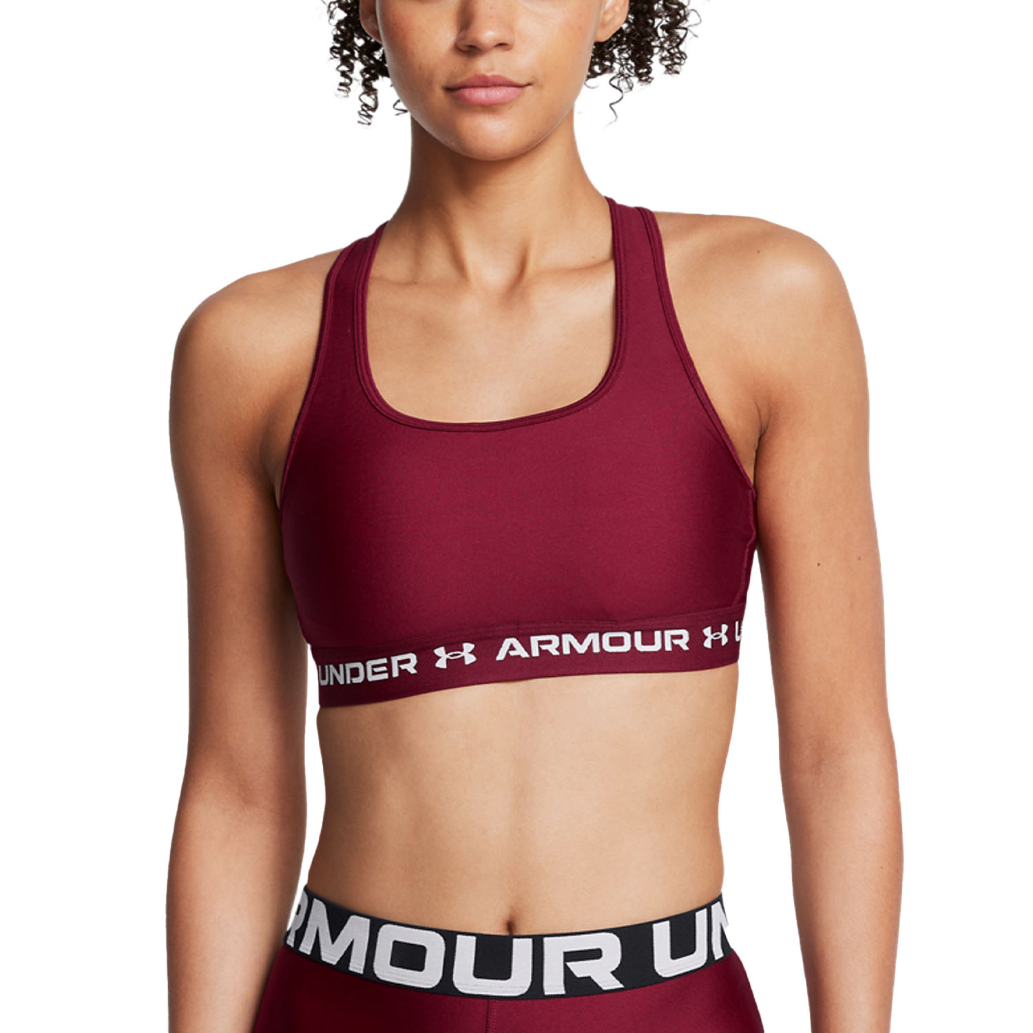 Under Armour Crossback Mid Women s Sports Bra Cardinal