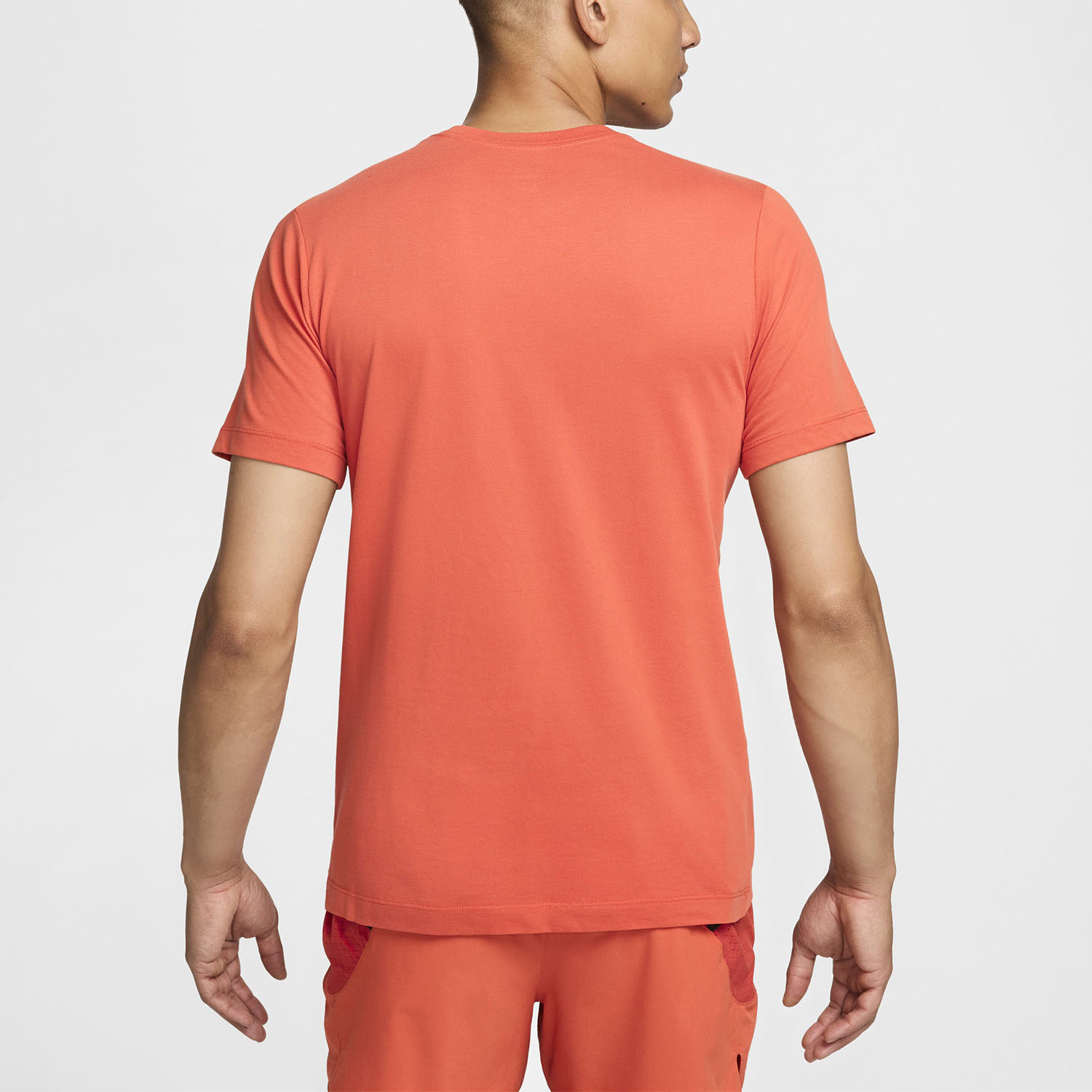 Nike Dri FIT Trail Logo Men s Trail Running T Shirt Vintage Coral