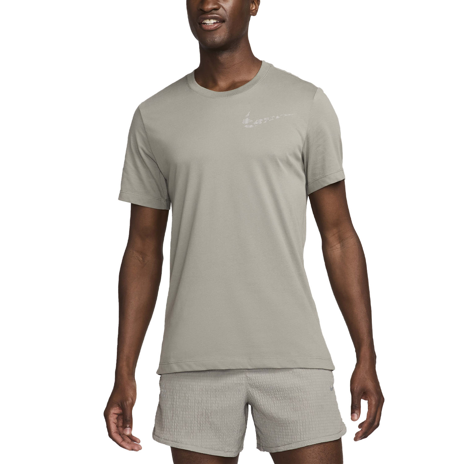 Nike Run Division Pro T Shirt Dark Stucco