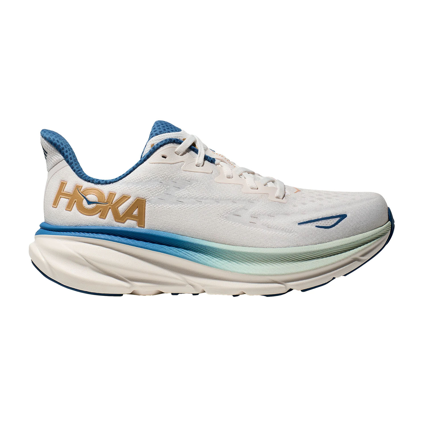 Hoka Clifton 9 Wide Scarpe da Running Uomo Frost Gold