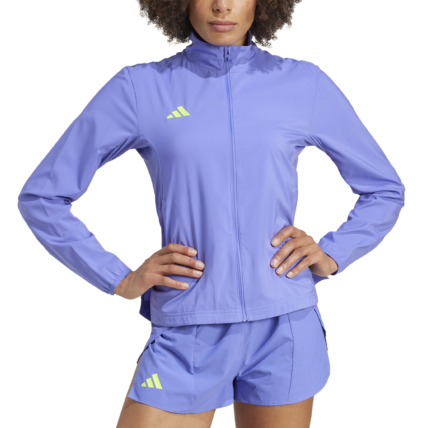 adidas adizero Essentials Women s Running Jacket Seco Blue