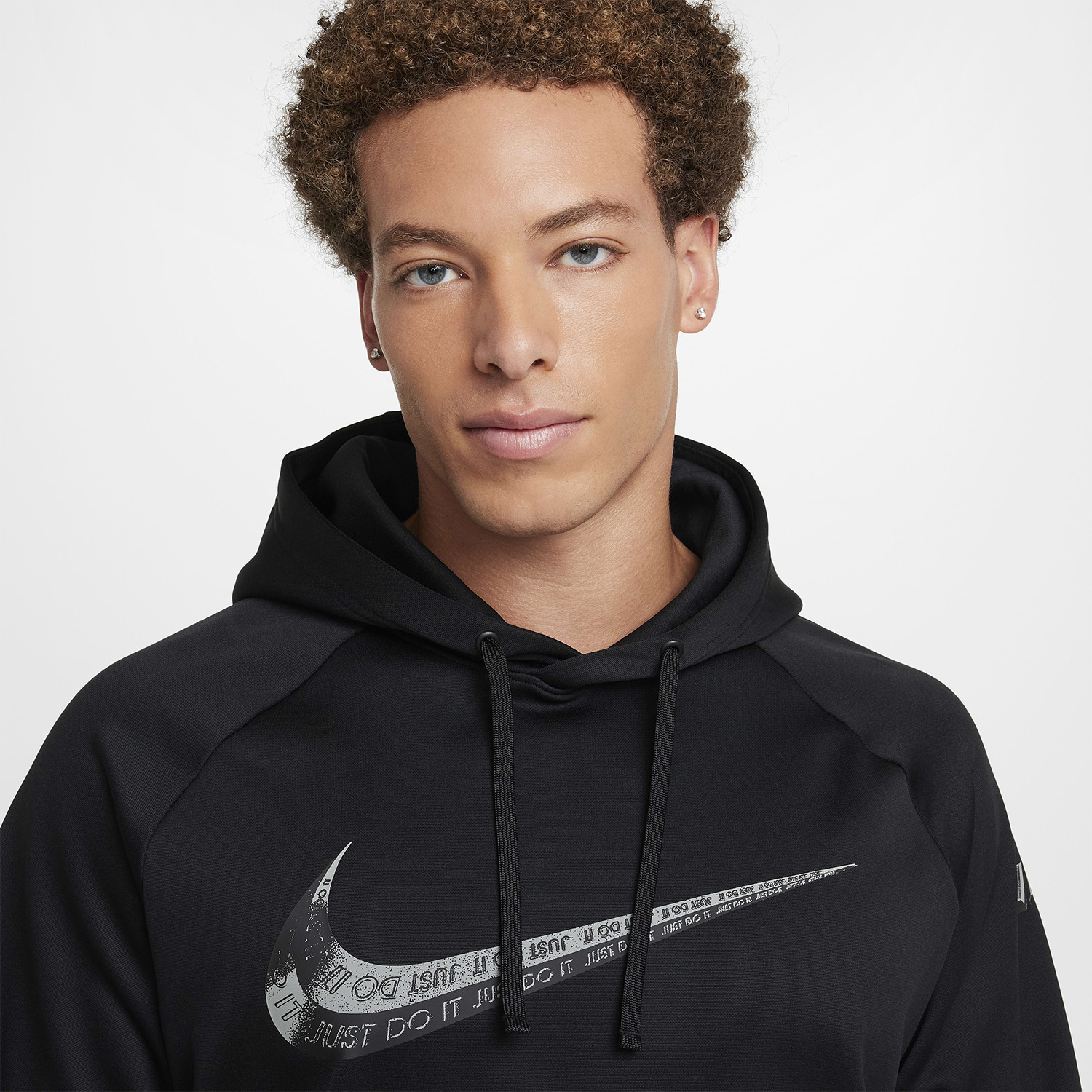 Nike Therma FIT Men s Training Hoodie Black White