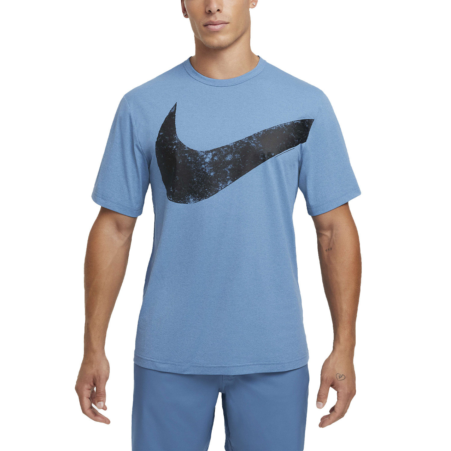 Nike Hyverse Swoosh Maglietta da Allenamento Uomo Aegean Storm