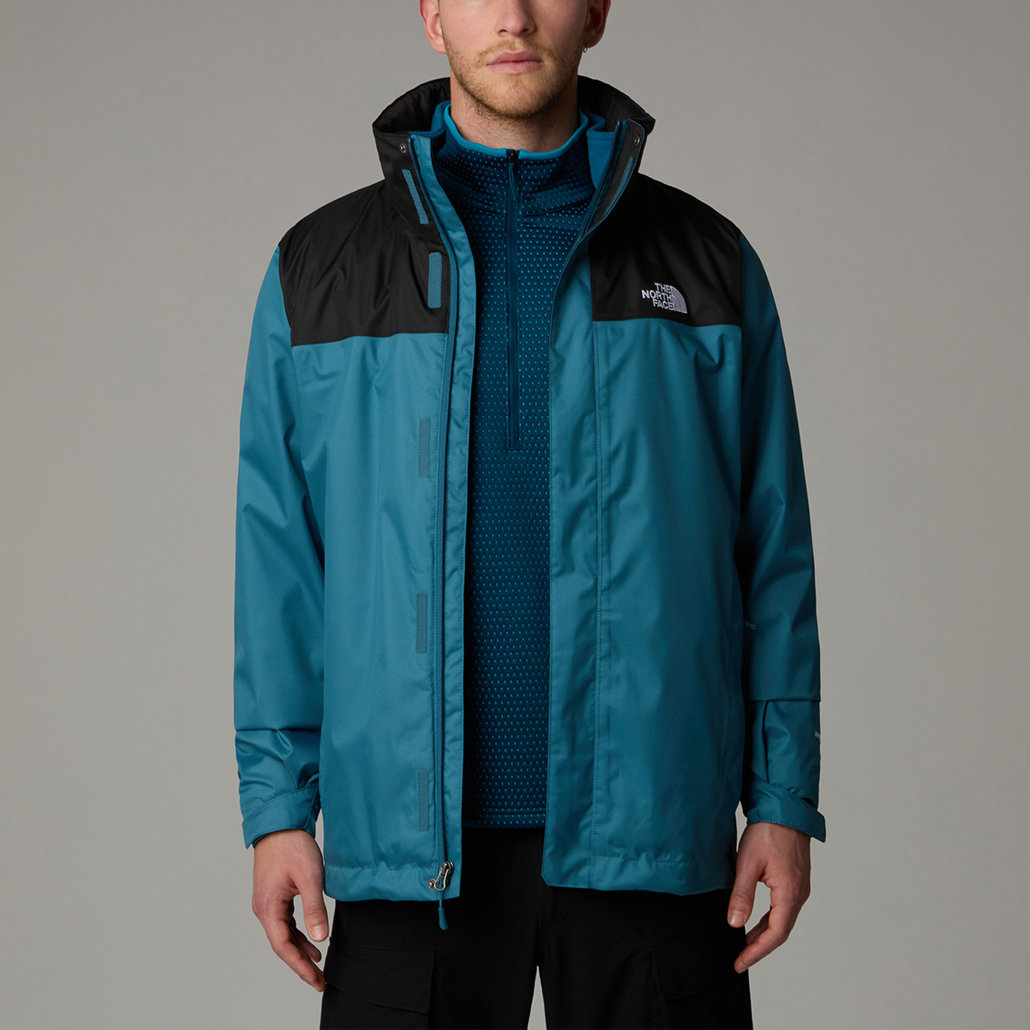 Teal blue north face jacket new arrivals
