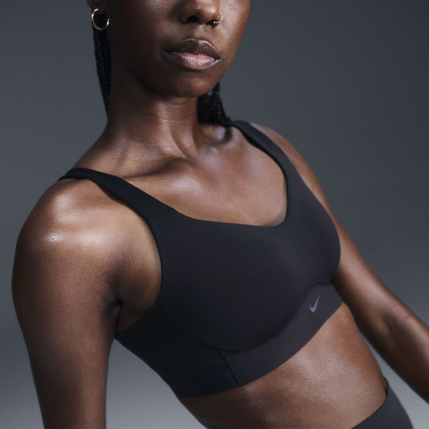Nike Alate Womens Sports Bra Black Cool Grey