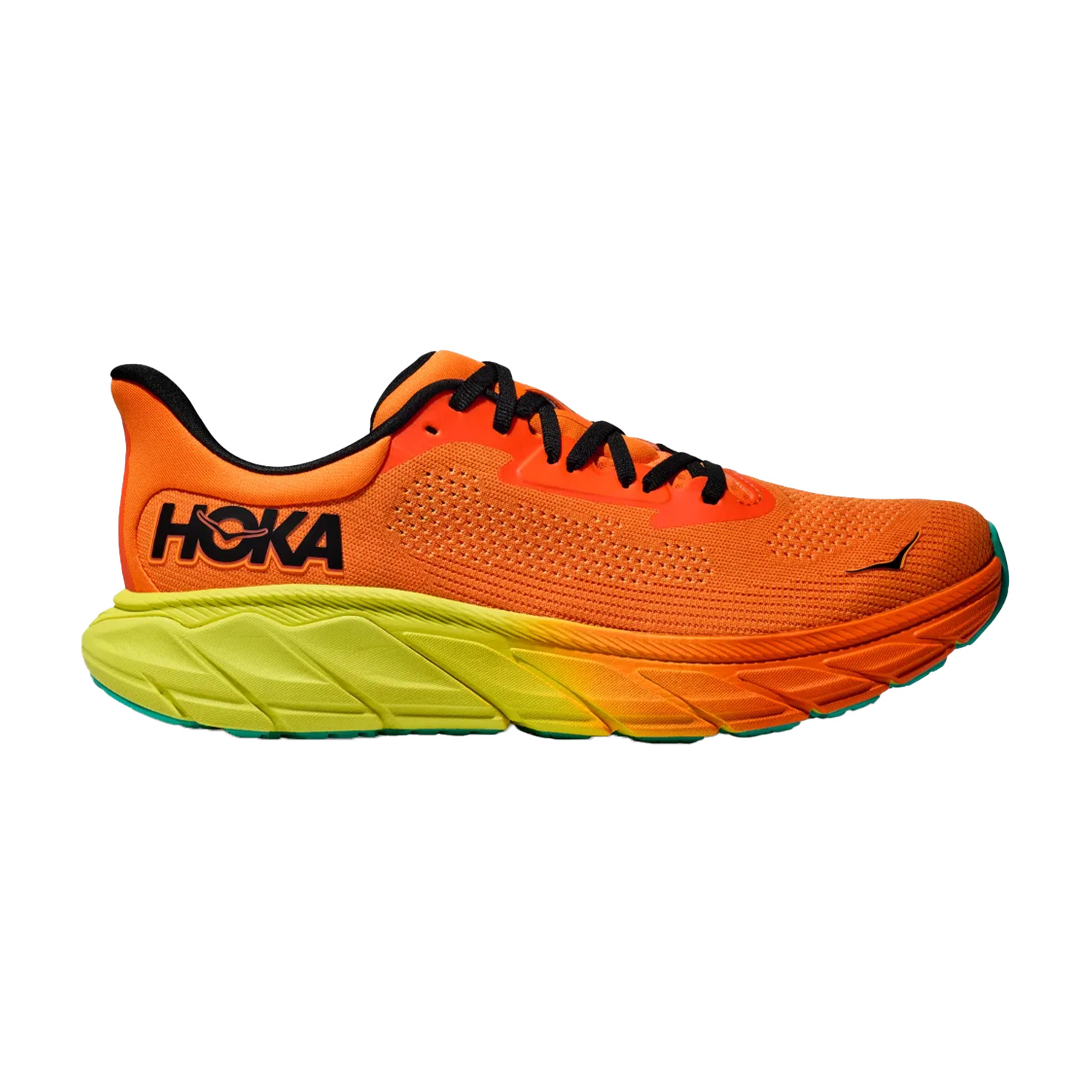 Hoka Arahi 7 Electric Tangerine Black
