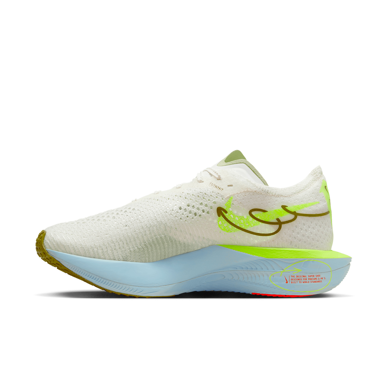 Nike ZoomX Vaporfly Next% 3 Women's Running Shoes Sail/Blue Nike ZoomX Vaporfly Next% 3 Women's Running Shoes Sail/Blue