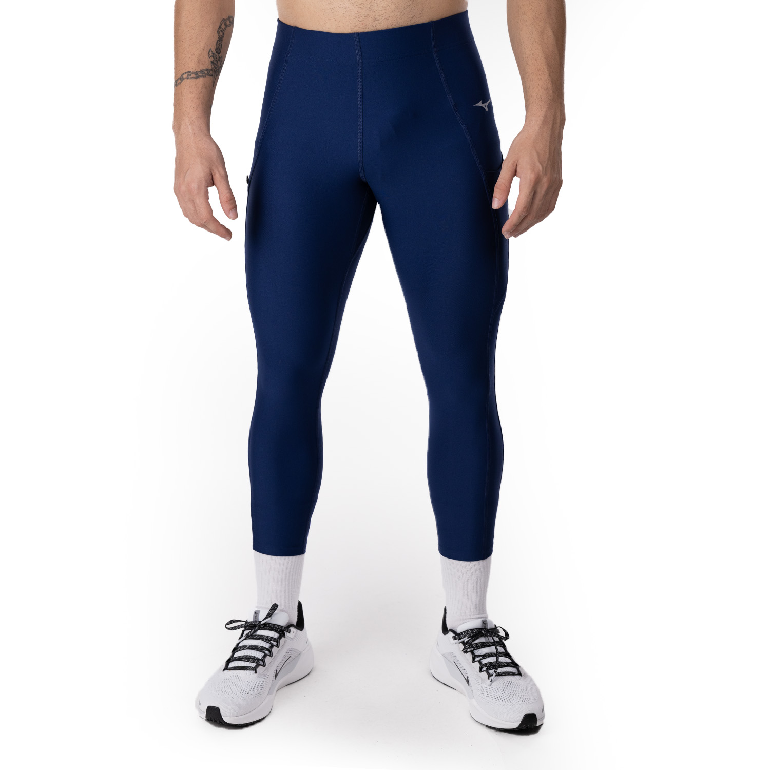 Mens navy running tights 2025