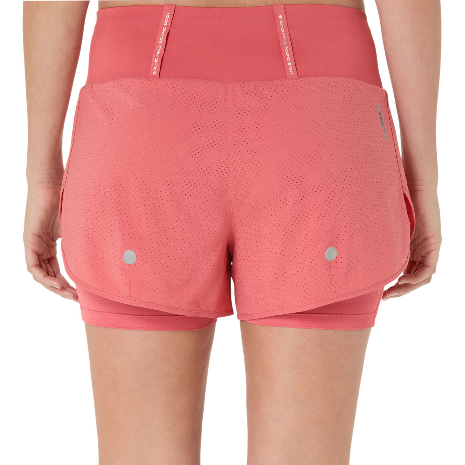 Asics Road 2 in1 3.5in Women's Running Shorts - Dark Pink Clay