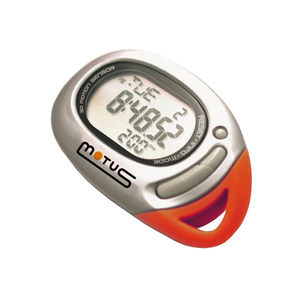 Motus Bala 3D Pedometer - Silver/Orange