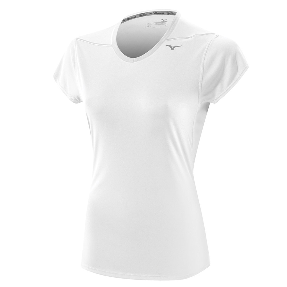 Mizuno  Drylite T-Shirt (MR Logo) - White