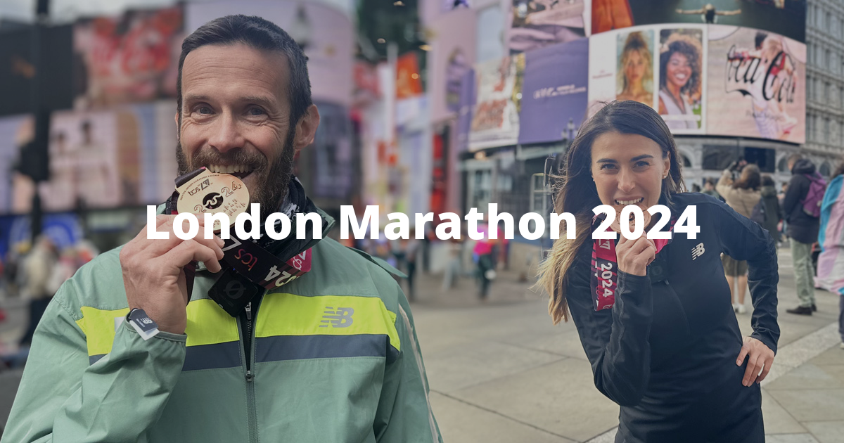 Maratón de Londres 2024 Eleonora Gardelli y Giorgio Pulcini comparten su increíble experiencia.