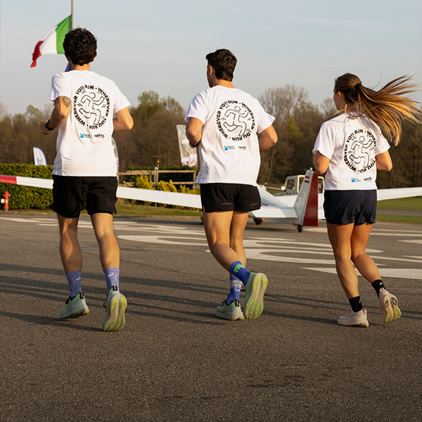 With the Varese Run Club on the court to test the new ASICS shoes